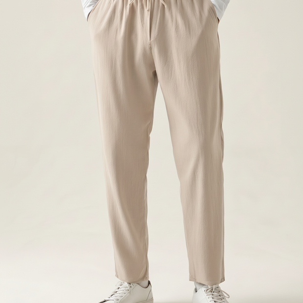 Santorini Linen Trousers — shot 01