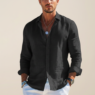 Looksmaxxing Taormina linen shirt, alternate product view