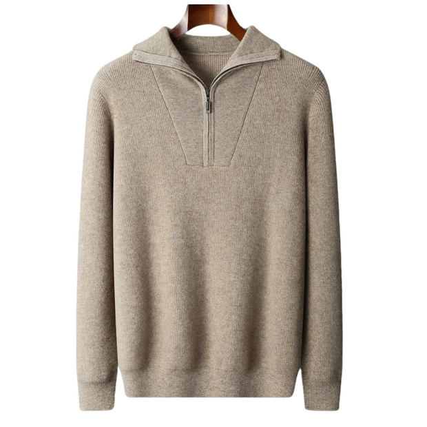 Looksmaxxing Cashmere Half-Zip — image 1