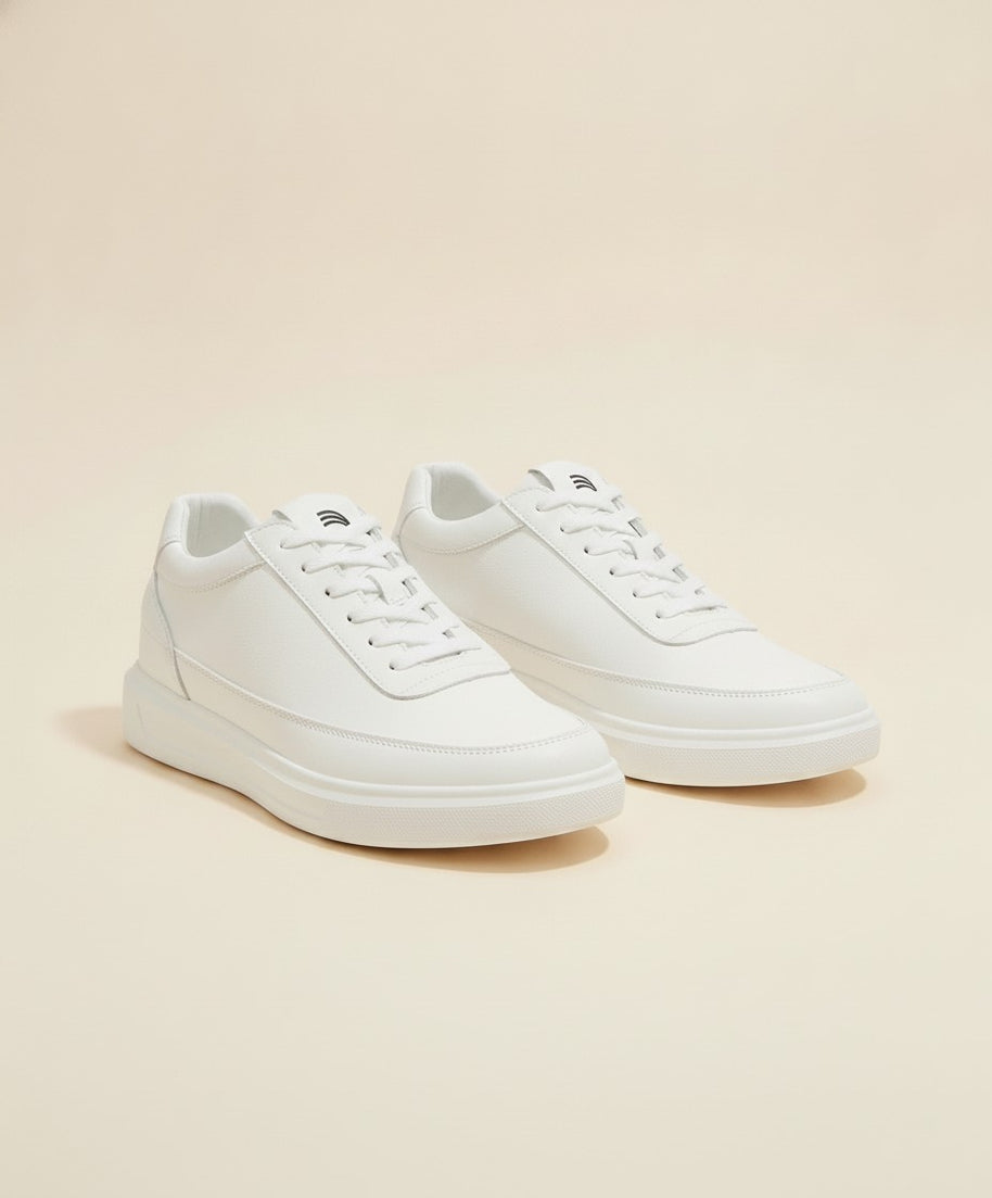 Looksmaxxing Amalfi elevator trainers, three-quarter view