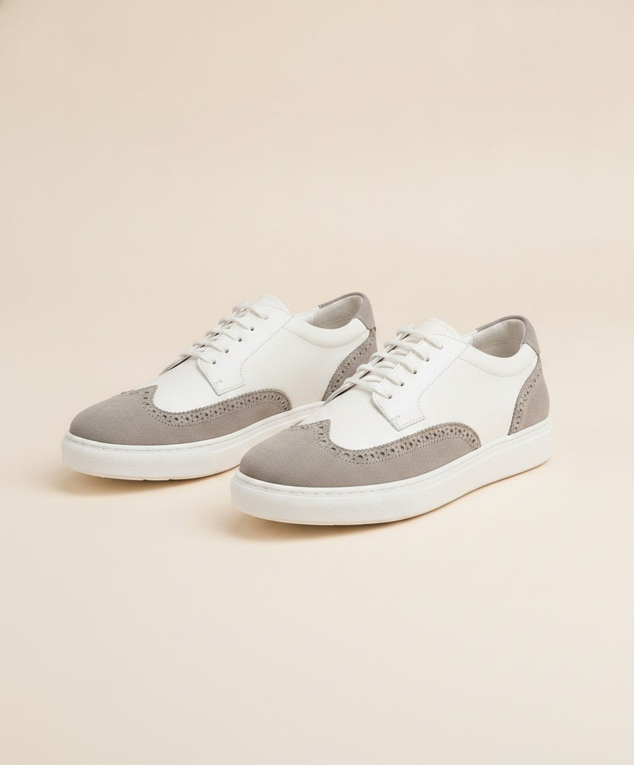 Looksmaxxing Palermo elevator trainers, three-quarter view