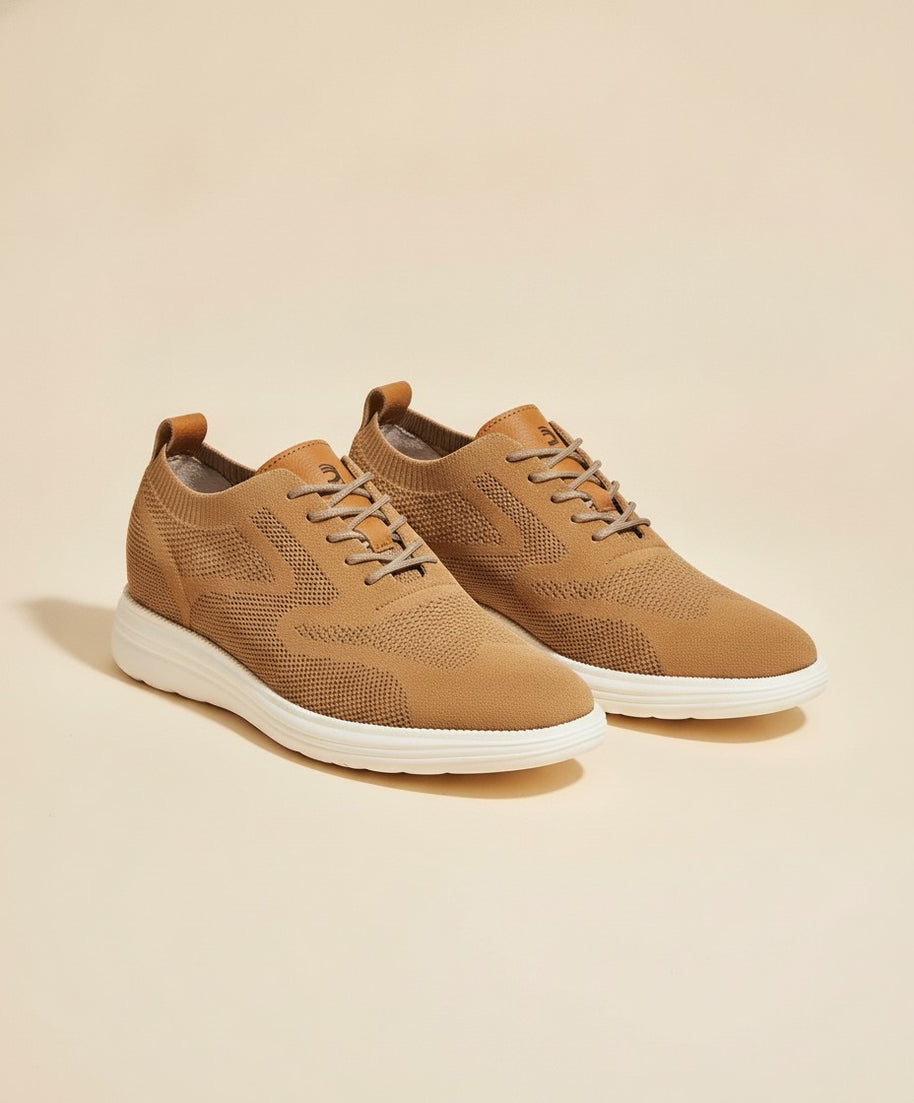 Looksmaxxing Capri elevator trainers, three-quarter view