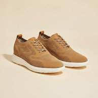 Looksmaxxing Capri elevator trainers, three-quarter view