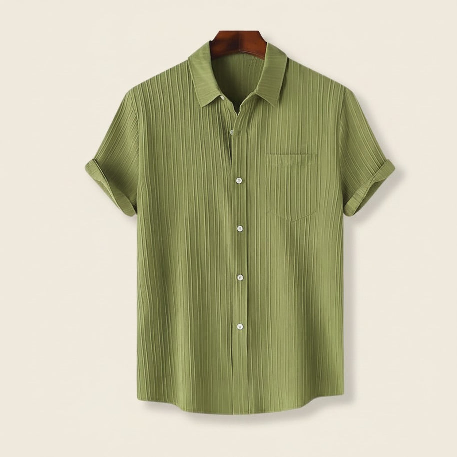 Olive four-piece set, shirt