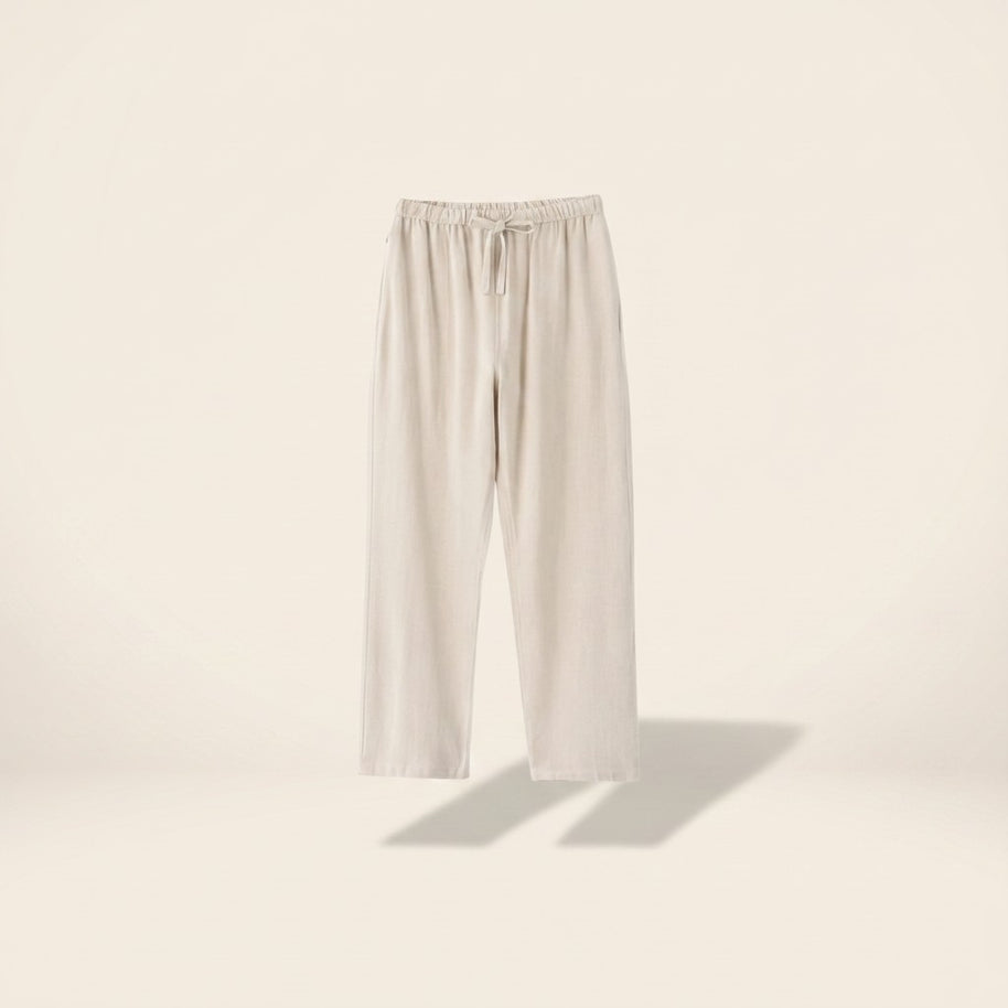Forest four-piece set, linen trousers