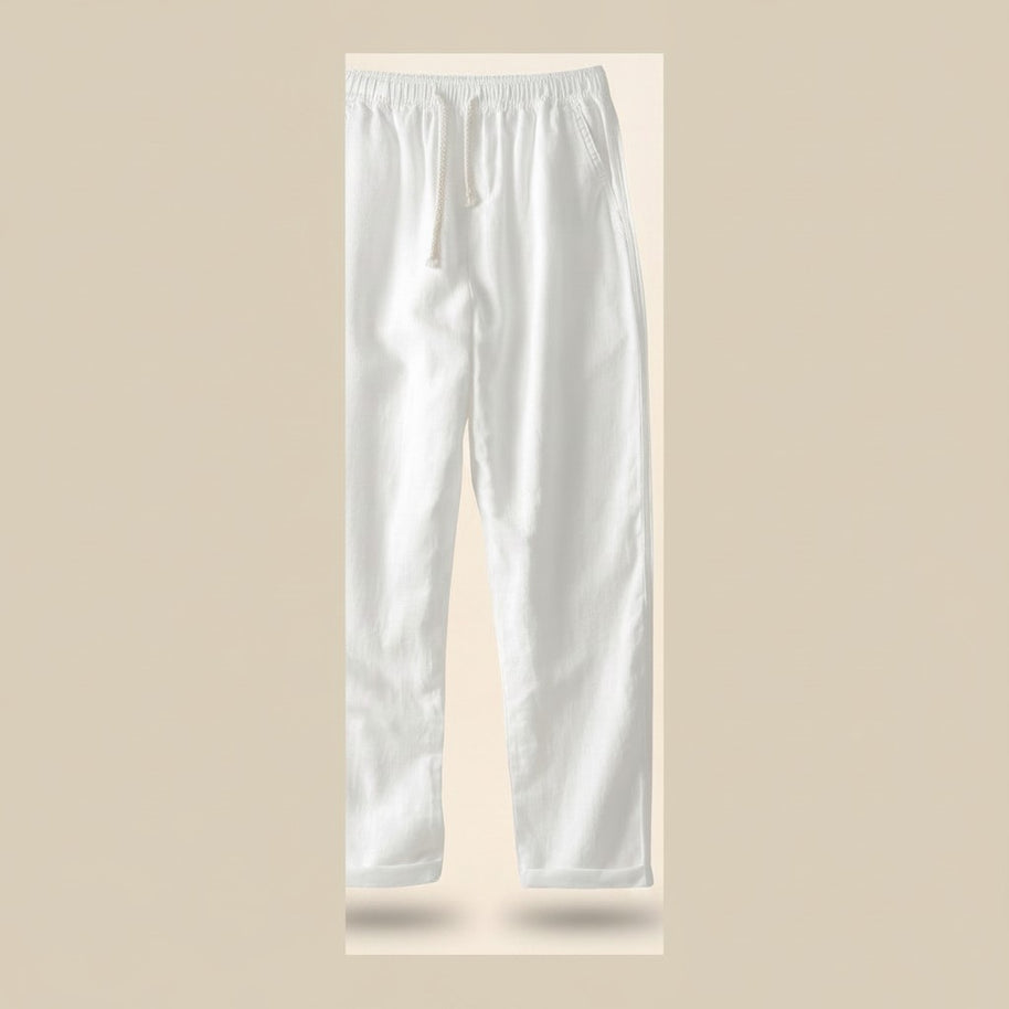 Linen trousers from the Looksmaxxing Coastal Light Blue 4-piece outfit set