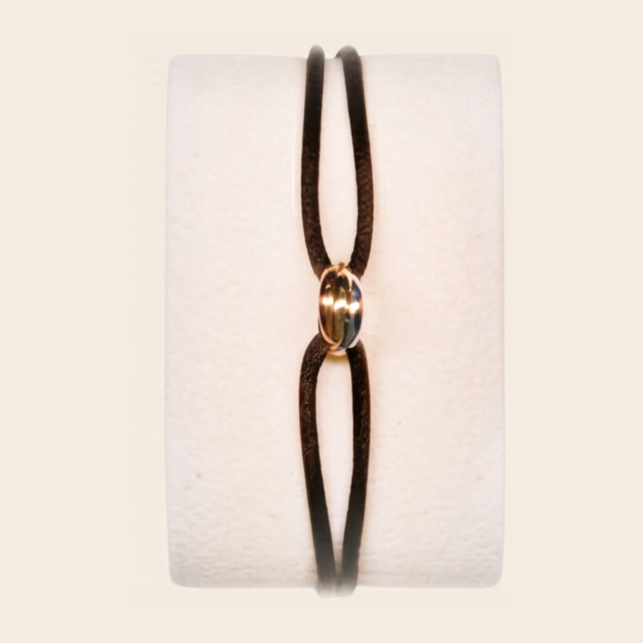 Chestnut four-piece set, cord bracelet