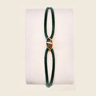 Olive four-piece set, cord bracelet