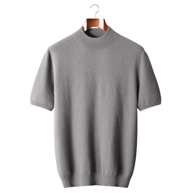 Looksmaxxing Cashmere Mock-Neck Tee — image 1