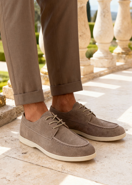 Looksmaxxing Suede Lace Shoes | Knightsbridge — image 1