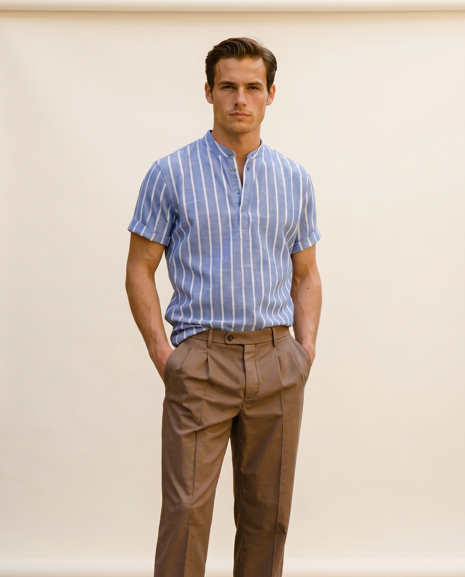 Looksmaxxing Sailor Polo | Ribbed Knit