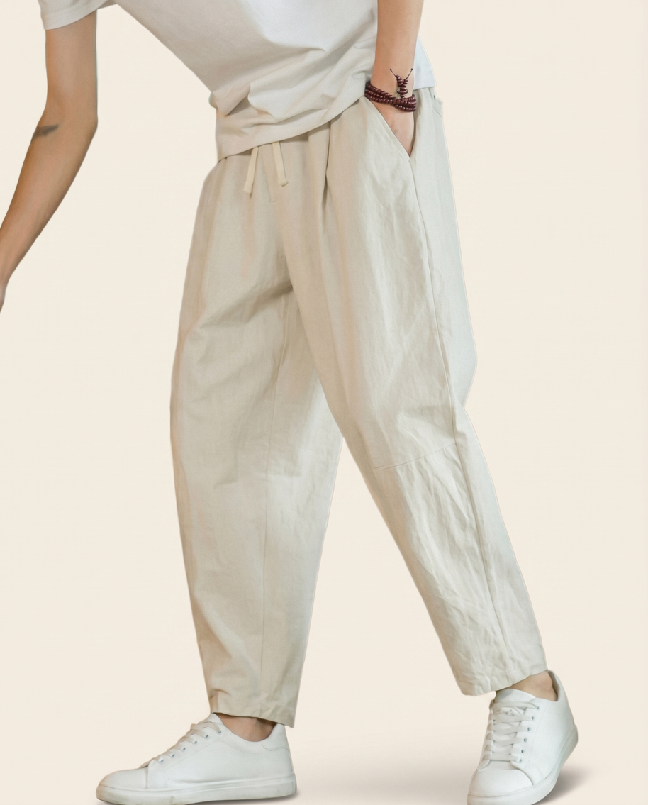 Looksmaxxing Cotton Trousers | Cancun