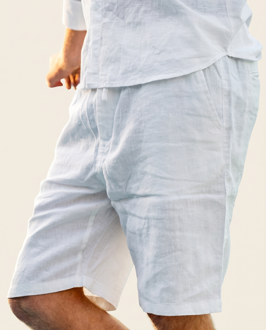 Looksmaxxing Linen Shorts | Casablanca