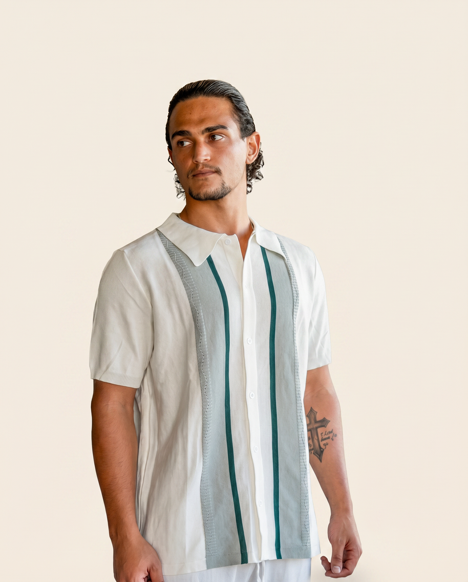 Looksmaxxing Knit Polo | Bradford