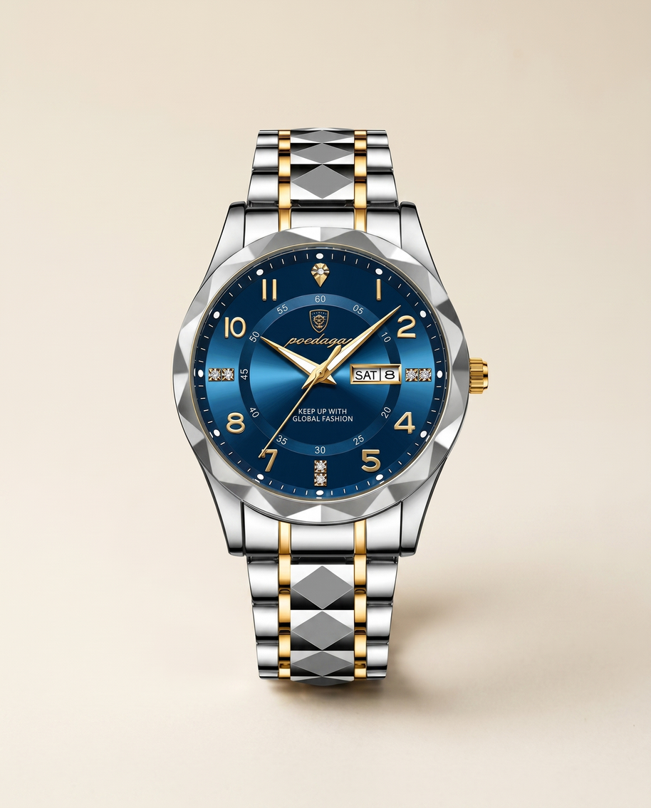 Looksmaxxing Two-Tone Steel Watch | Zurich, product photo 1