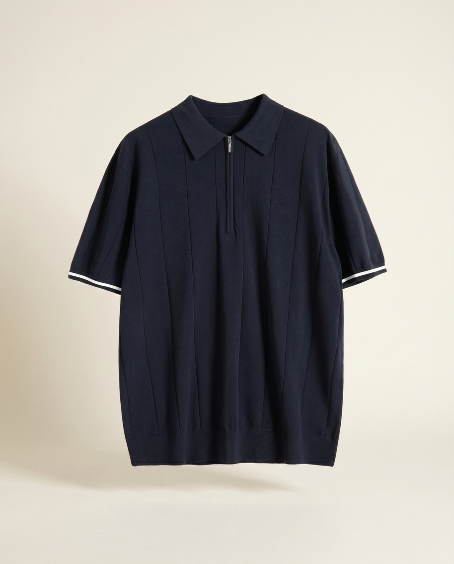 Looksmaxxing Contrast Trim Polo | Chelsea