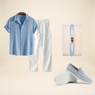 Looksmaxxing 4-Piece Set — Coastal Light Blue