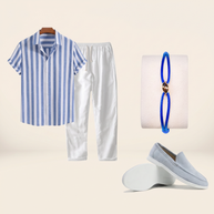 Looksmaxxing 4-Piece Set — Amalfi Blue