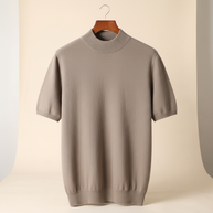 looksmaxxing-cashmere-mock-neck-tee Ashen Truffle