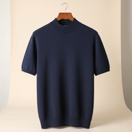 looksmaxxing-cashmere-mock-neck-tee Deep Atlantic
