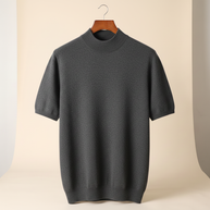 looksmaxxing-cashmere-mock-neck-tee Shadow Flint