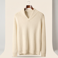 looksmaxxing-cashmere-v-neck Ivory