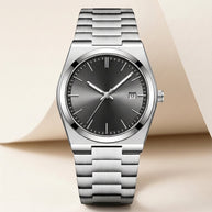 Looksmaxxing Marine day-date watch in dark grey, product photo