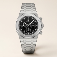 looksmaxxing-chronograph-watch-athens Black