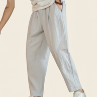 looksmaxxing-cotton-trousers-cancun Light Gray
