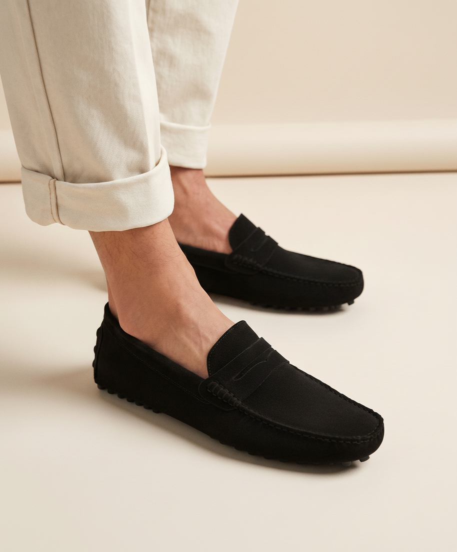 looksmaxxing-driver-loafers-portofino Black