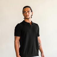 looksmaxxing-edge-polo-monaco Black