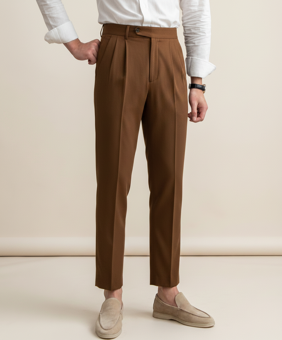 looksmaxxing-high-waist-trousers-paris Brown