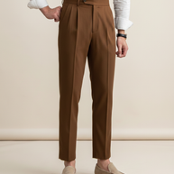 looksmaxxing-high-waist-trousers-paris Brown