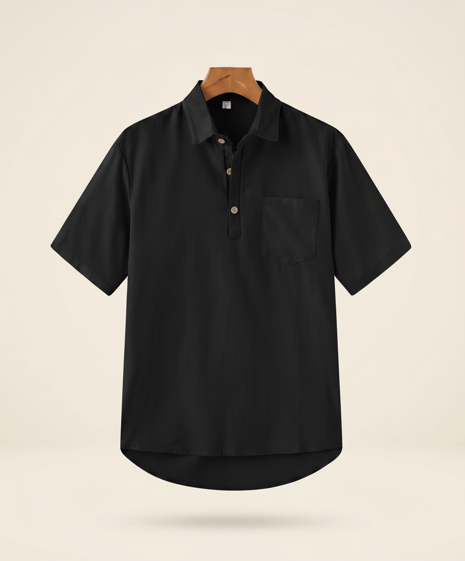 looksmaxxing-linen-polo-marrakech Black