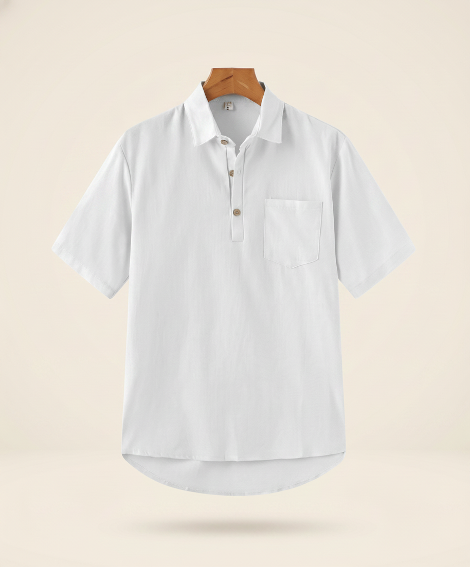 looksmaxxing-linen-polo-marrakech White