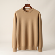 looksmaxxing-merino-crewneck Camel