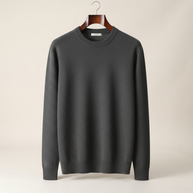 looksmaxxing-merino-crewneck Dark Gray