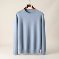 looksmaxxing-merino-crewneck Light Blue