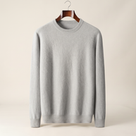 looksmaxxing-merino-crewneck Light Gray