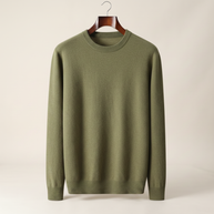 looksmaxxing-merino-crewneck Olive
