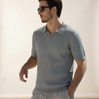 looksmaxxing-premium-ribbed-polo-amalfi Gray
