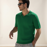 looksmaxxing-premium-ribbed-polo-amalfi Green