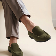 looksmaxxing-premium-suede-loafers-verona Olive