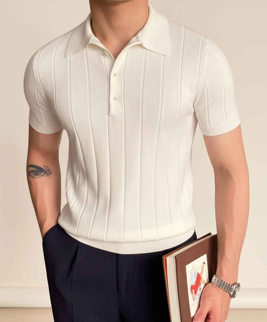 looksmaxxing-ribbed-polo-menton White