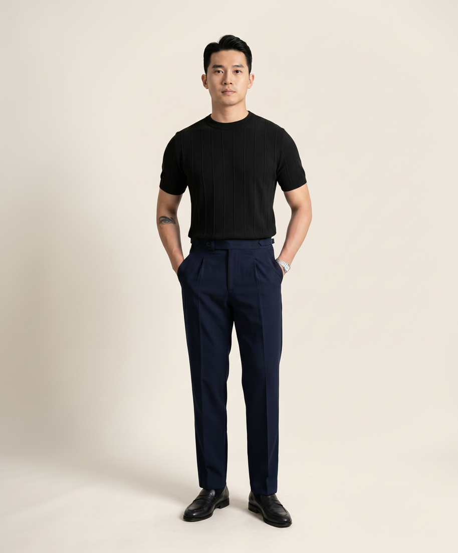 looksmaxxing-ribbed-tee-nice Black