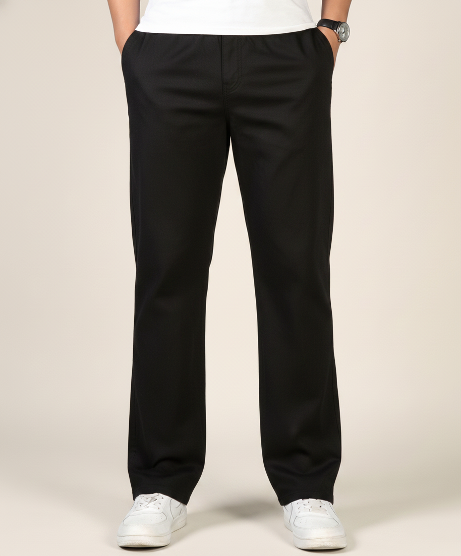 looksmaxxing-ribbed-trousers-porto Black