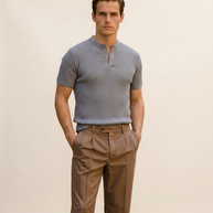 looksmaxxing-sailor-polo-ribbed-knit Gray
