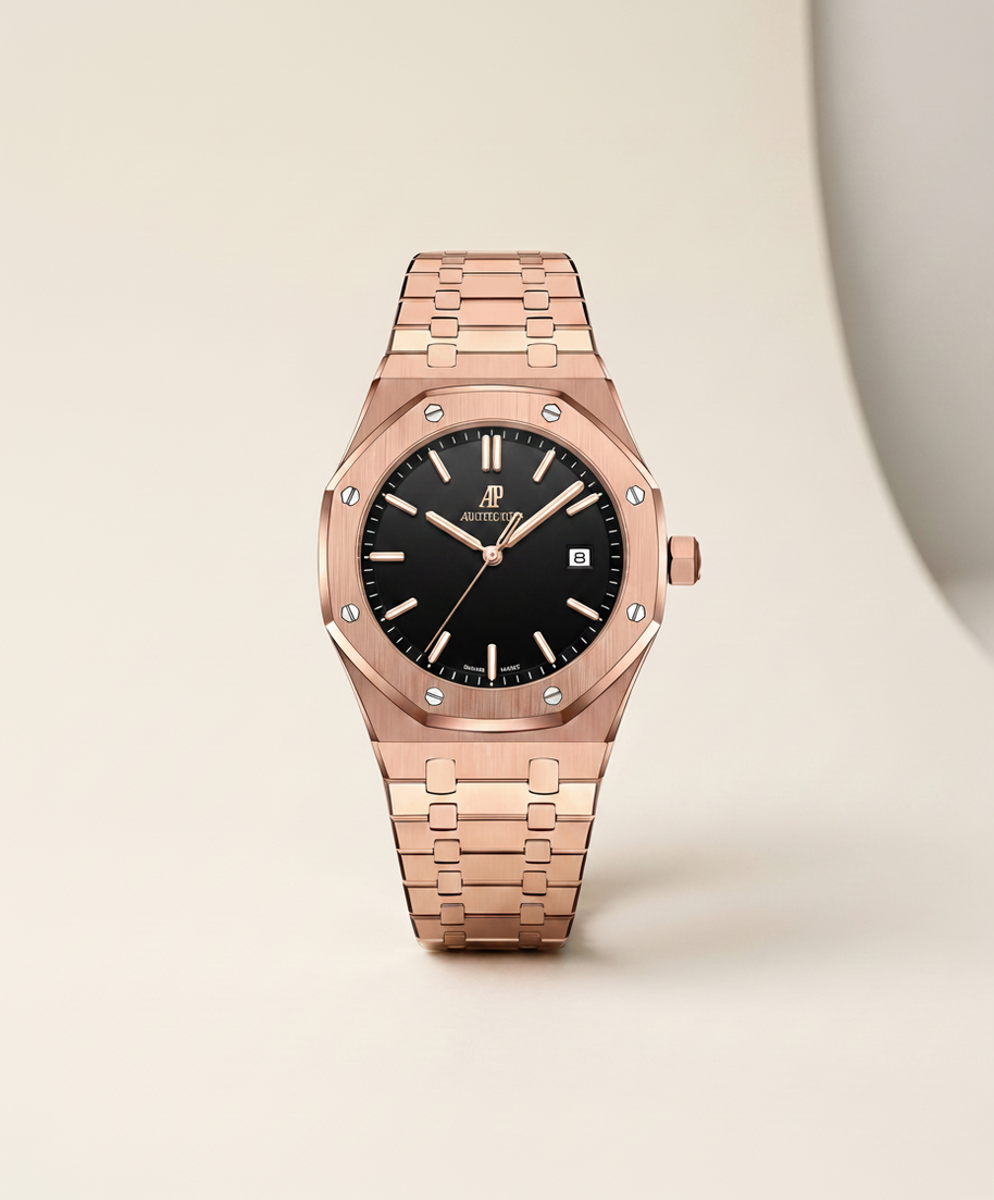 looksmaxxing-steel-watch-pladen Black