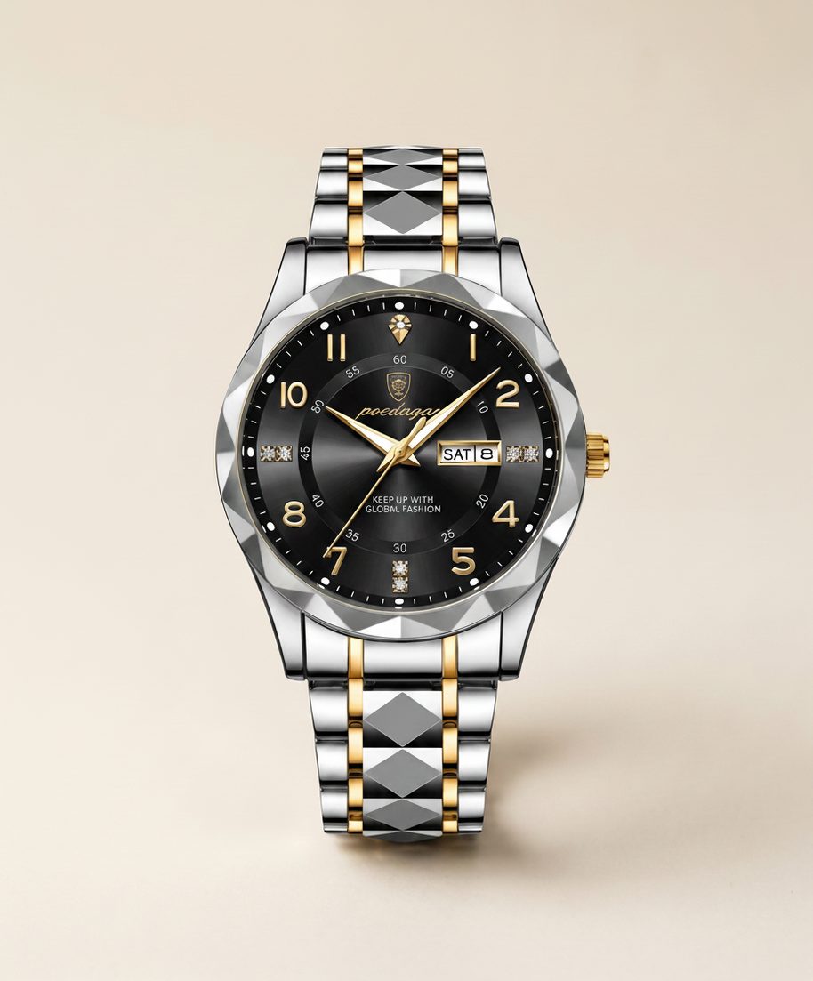 looksmaxxing-steel-watch-zurich Black