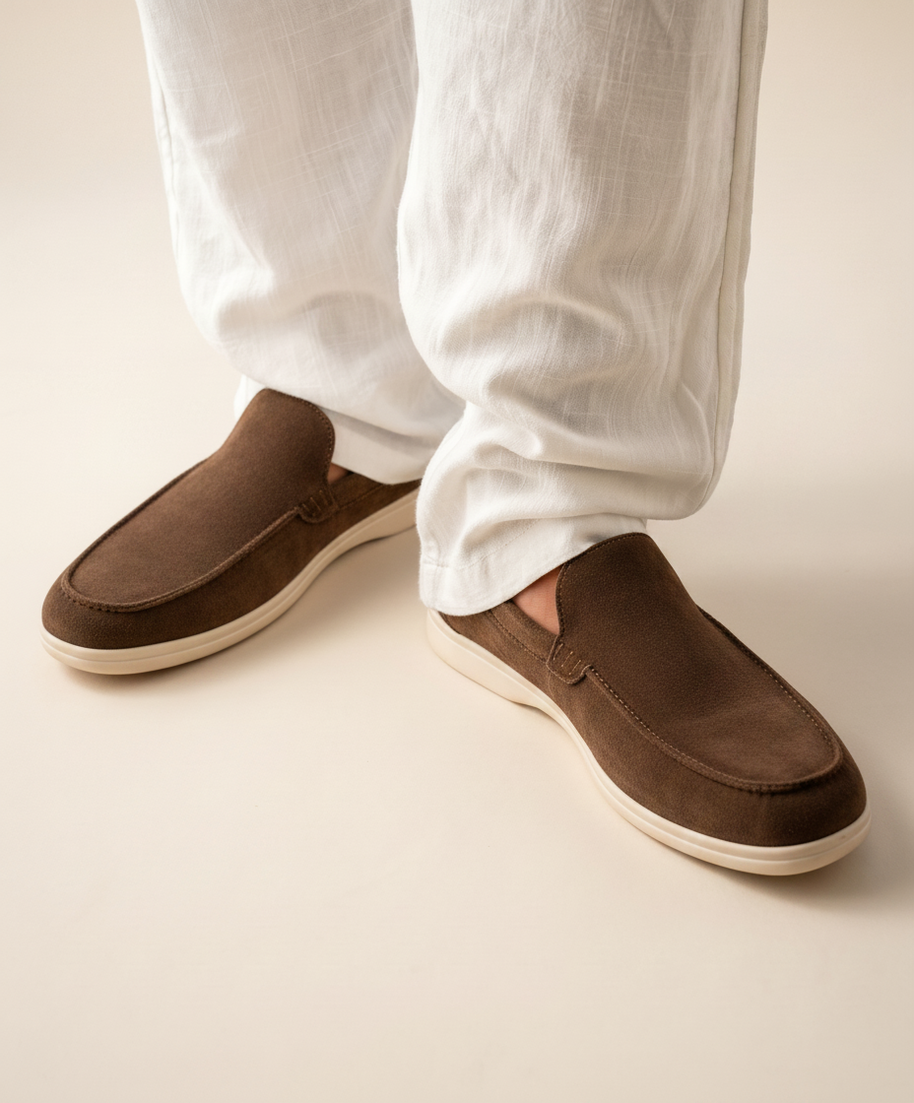 looksmaxxing-suede-loafers-everyday Chocolate